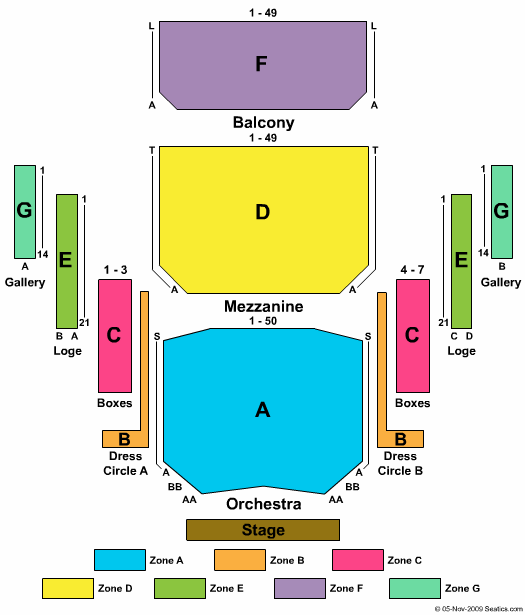 Devos Hall Seating Map